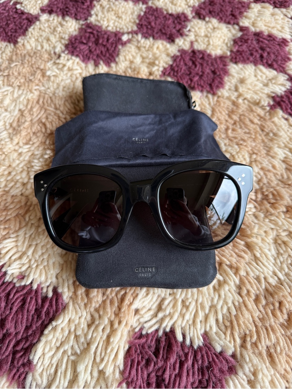 Celine New Audrey CL41805/S Black Sunglasses